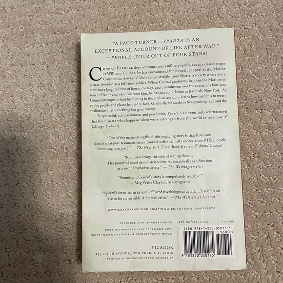 Sparta, By Roxana Robinson - Picture 2 of 2